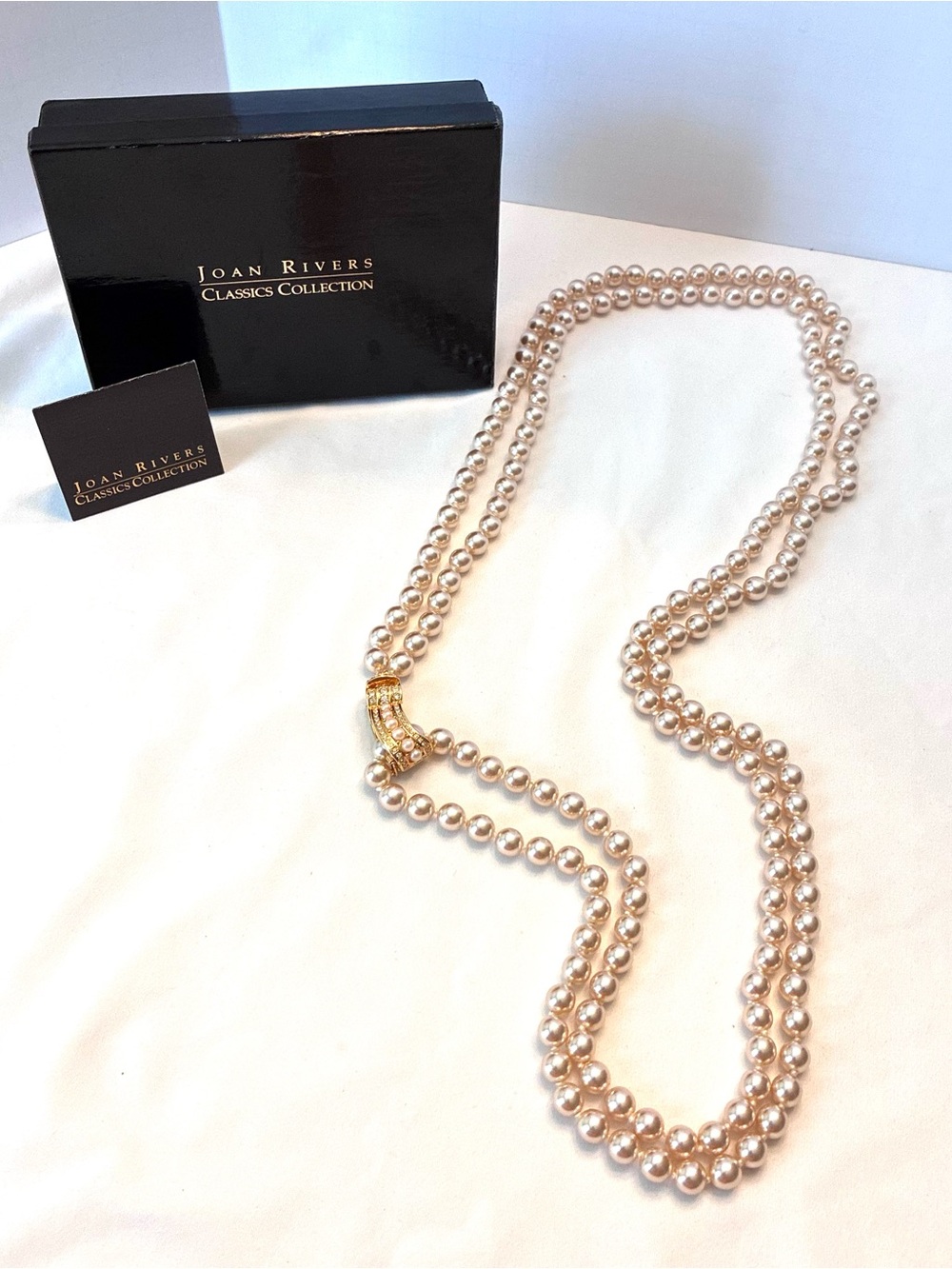 Joan Rivers Classics Collection double-strand faux pearl necklace
